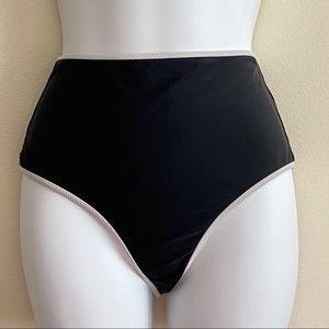 Aerie Swim High Waisted Cheeky Black Bikini Bottom